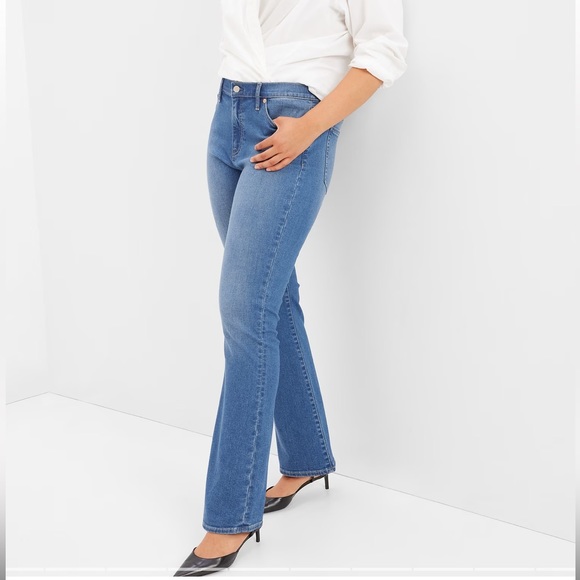 GAP Denim - GAP midrise baby boot jeans - medium wash